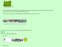 Tablet Screenshot of oregontennis.com
